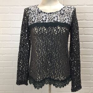 Anthropoogie a’reve crochet blouse